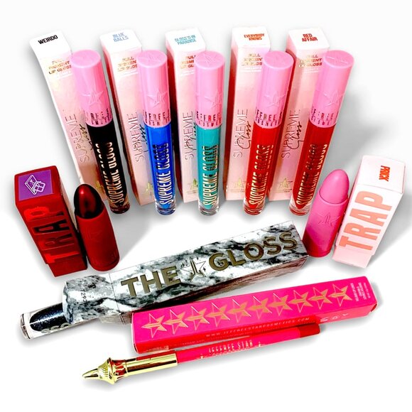 Jeffree Star Bundle—9pc Lip Set—Velvet Trap, Supreme Gloss, The Gloss, Lip Liner - Picture 2 of 9